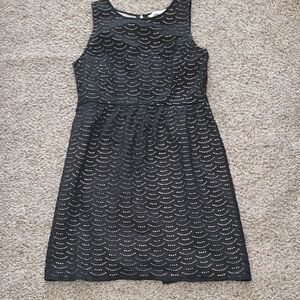 LOFT Black Sleeveless  Midi Dress